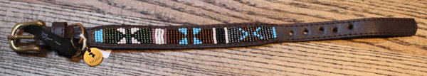 Halsband Blue Indian XS