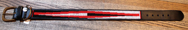 Halsband "Red Stripes" L